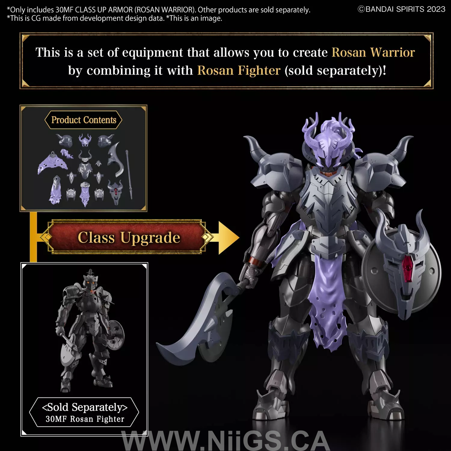 BANDAI Hobby 30MF CLASS UP ARMOR (ROSAN WARRIOR)