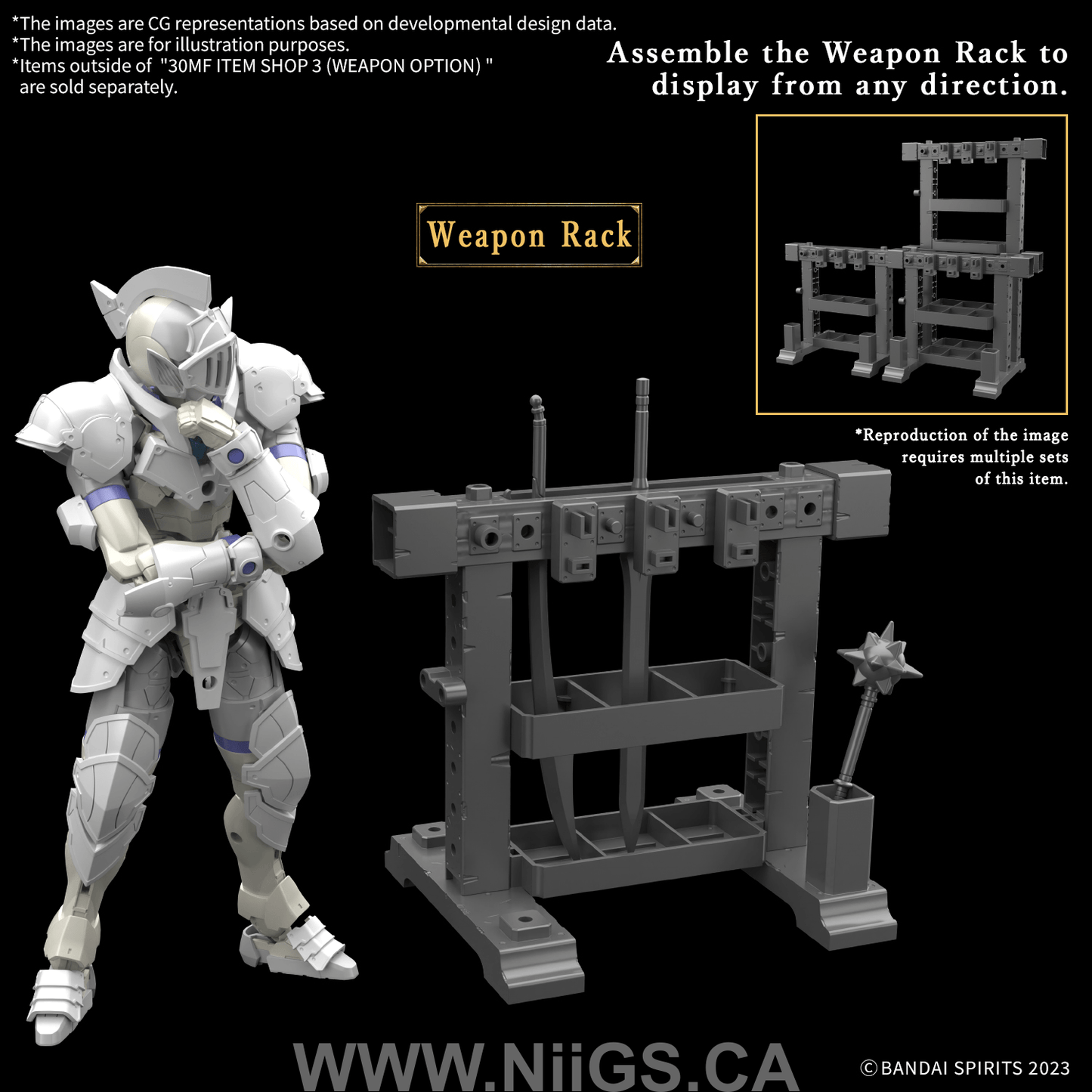 BANDAI HOBBY 30MF ITEM SHOP 3 (WEAPON OPTION)