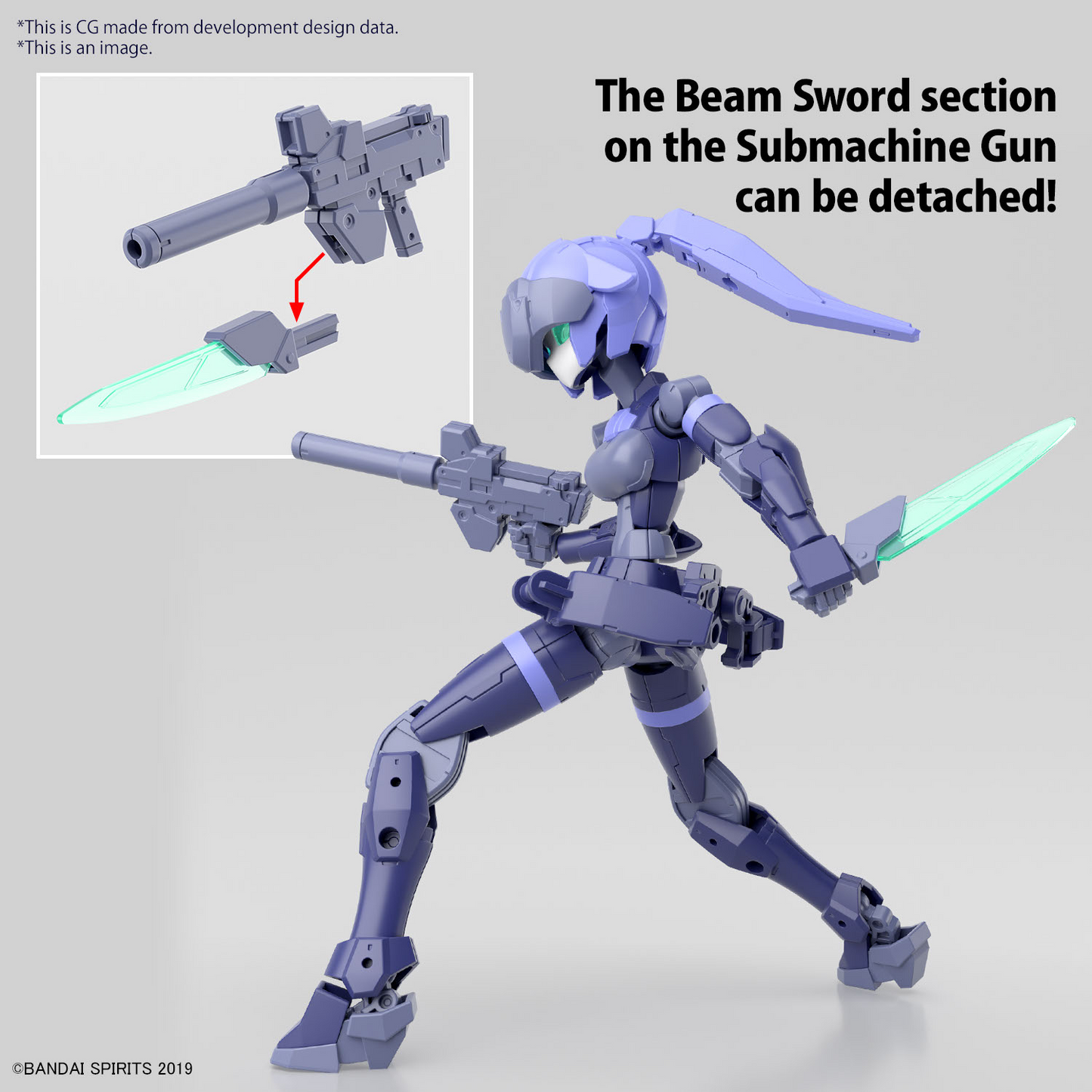 BANDAI 30MM 1/144 EXM-H15B ACERBY (TYPE-B)