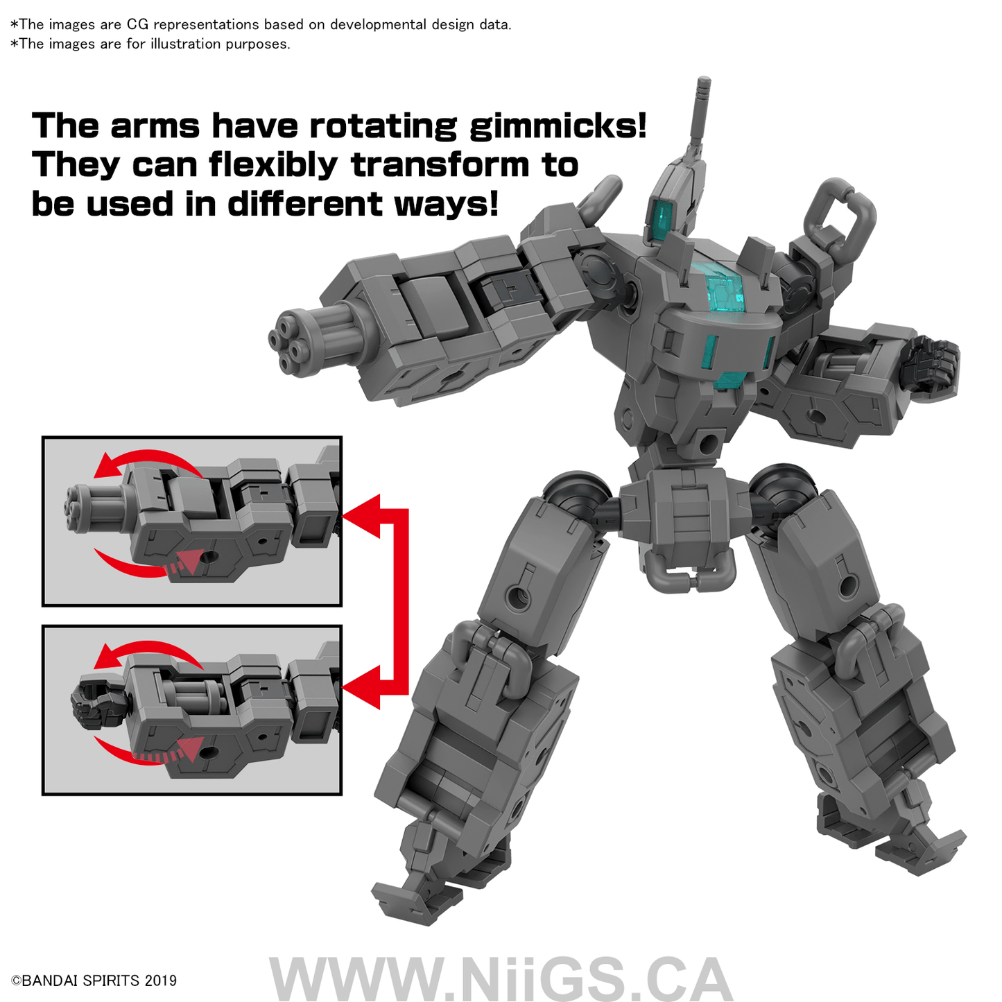 BANDAI Hobby 30MM 1/144 Extended Armament Vehicle (SMART TRANSFORMABLE MACHINE Ver.)