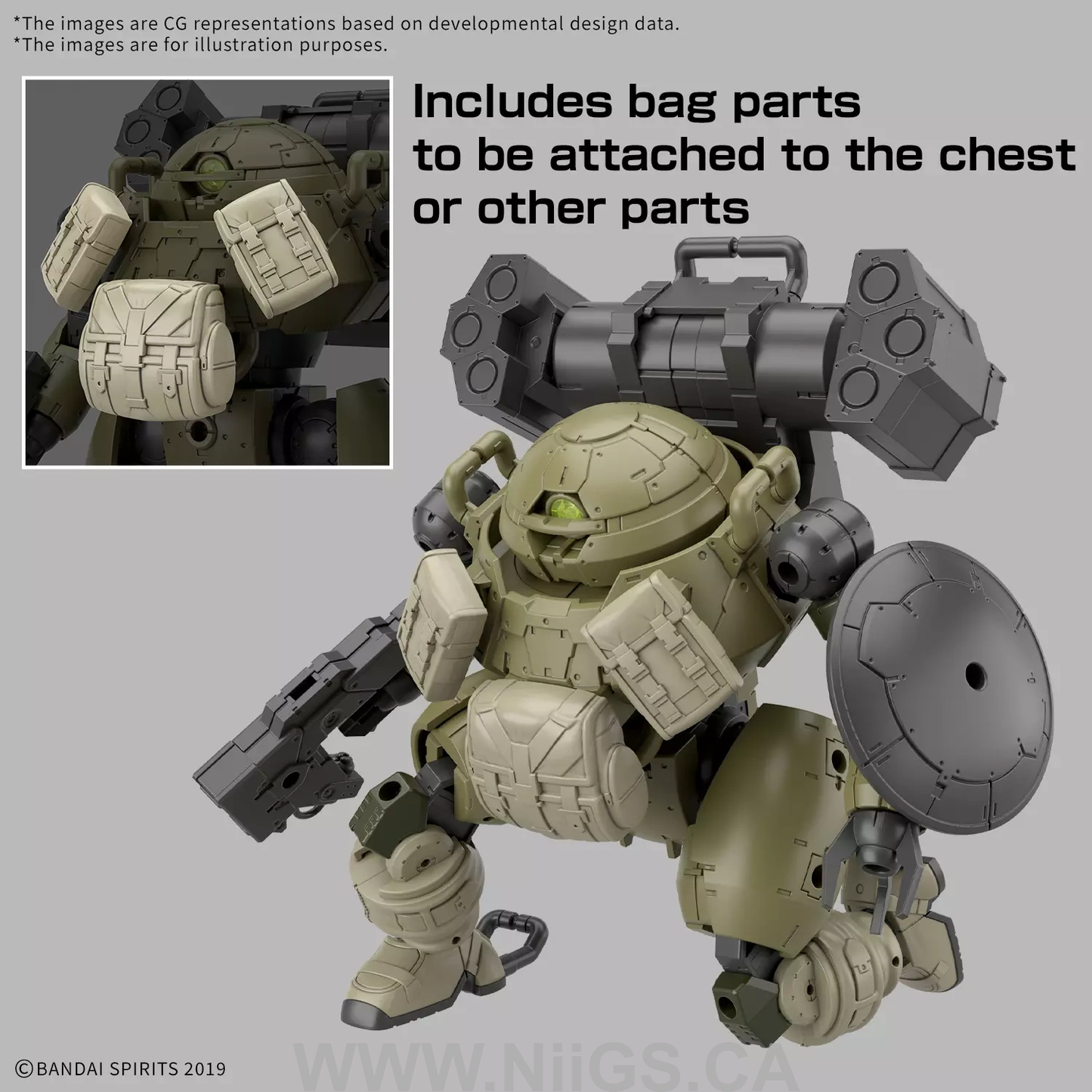 BANDAI HOBBY 30MM 1/144 bEXM-6 ROUNDNOVA Ⅰ