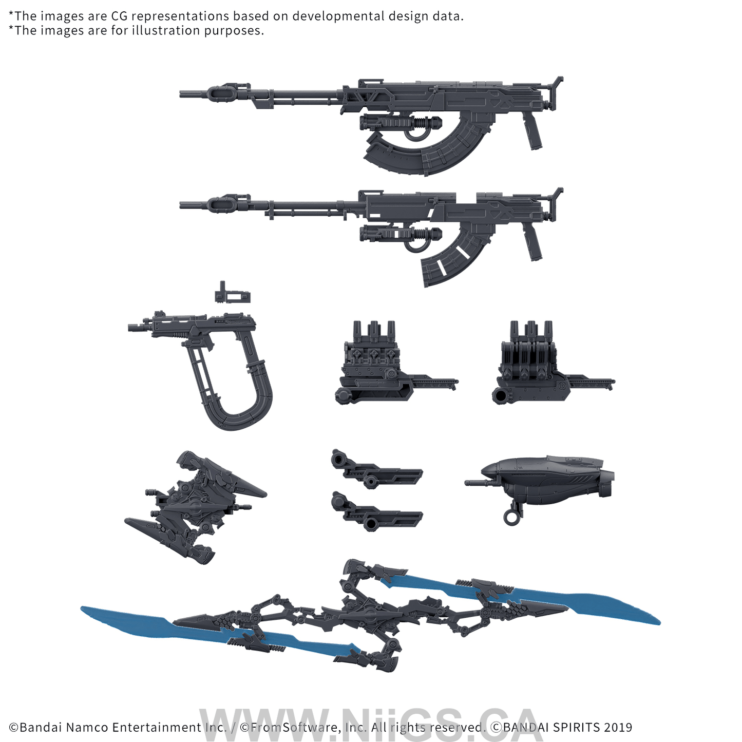BANDAI HOBBY 30MM OPTION PARTS SET ARMORED CORE Ⅵ FIRES OF RUBICON WEAPON SET 06