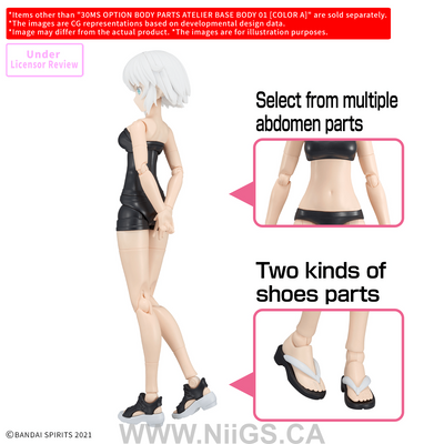 BANDAI HOBBY 30MS OPTION BODY PARTS ATELIER BASE BODY 01 ļ¼»COLOR Aļ¼½