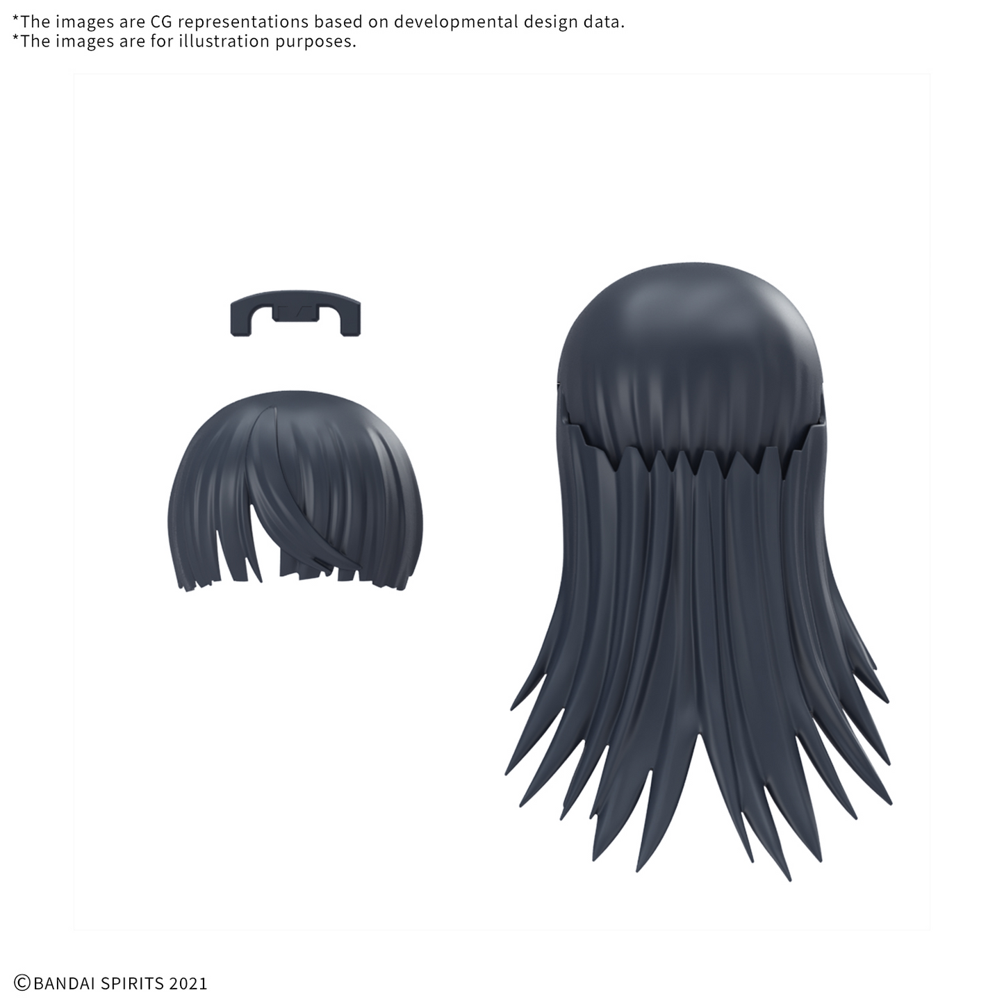 BANDAI HOBBY 30MS OPTION HAIR STYLE PARTS Vol.12 ALL 4 TYPES