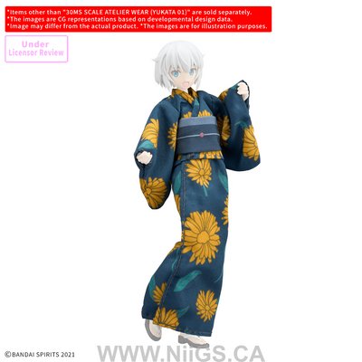 BANDAI HOBBY 30MS SCALE ATELIER WEAR ļ¼YUKATA 01ļ¼