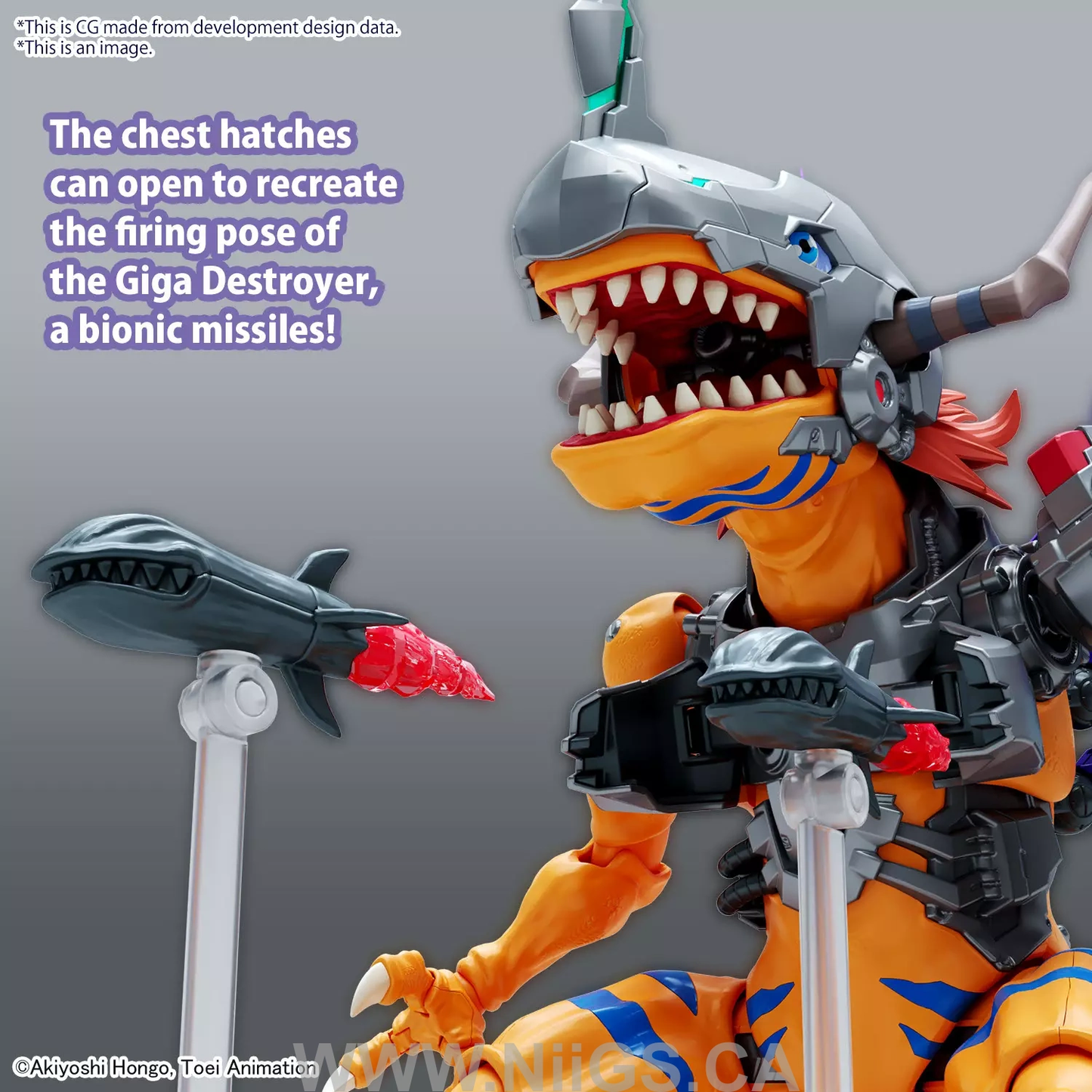 BANDAI Figure-rise Standard Amplified METALGREYMON (VACCINE)