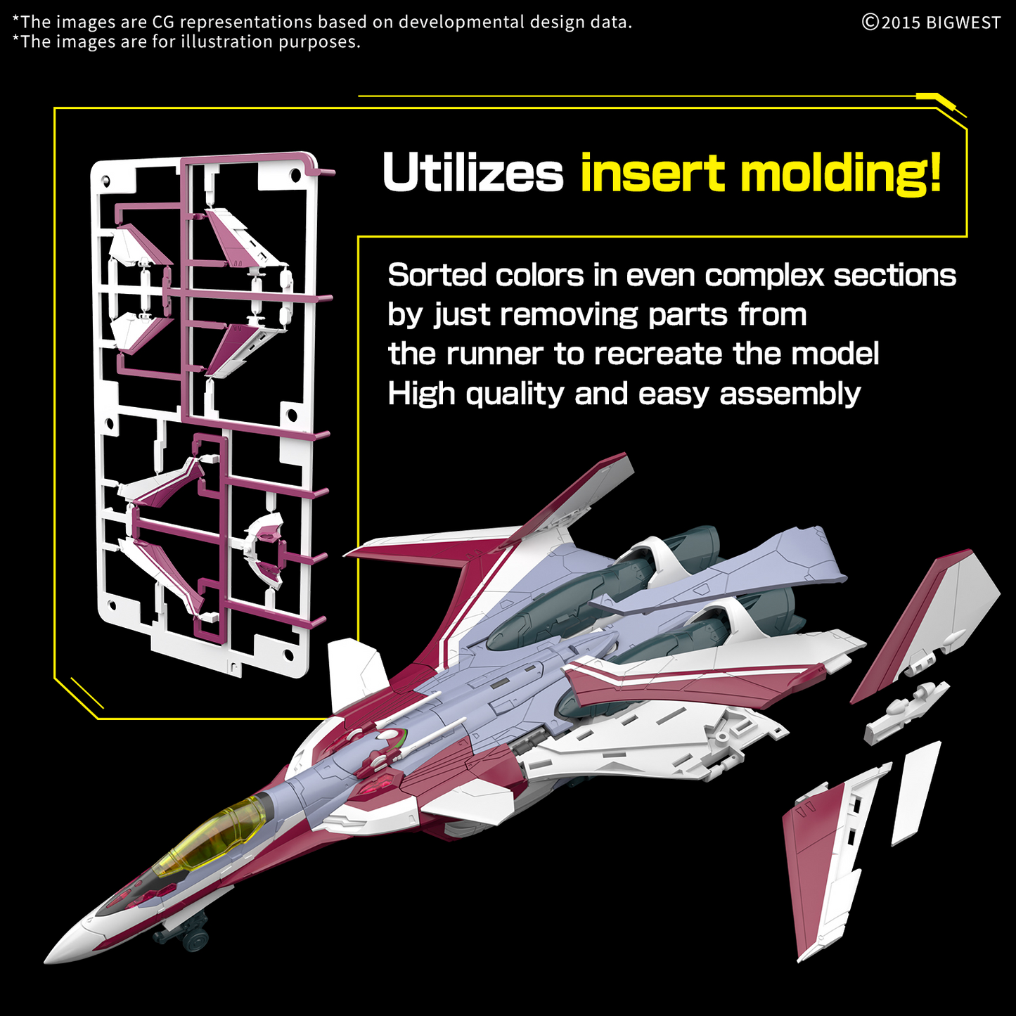 BANDAI HOBBY HG 1/100 VF-31C SIEGFRIED (MIRAGE FARINA JENIUS USE) Deluxe Set