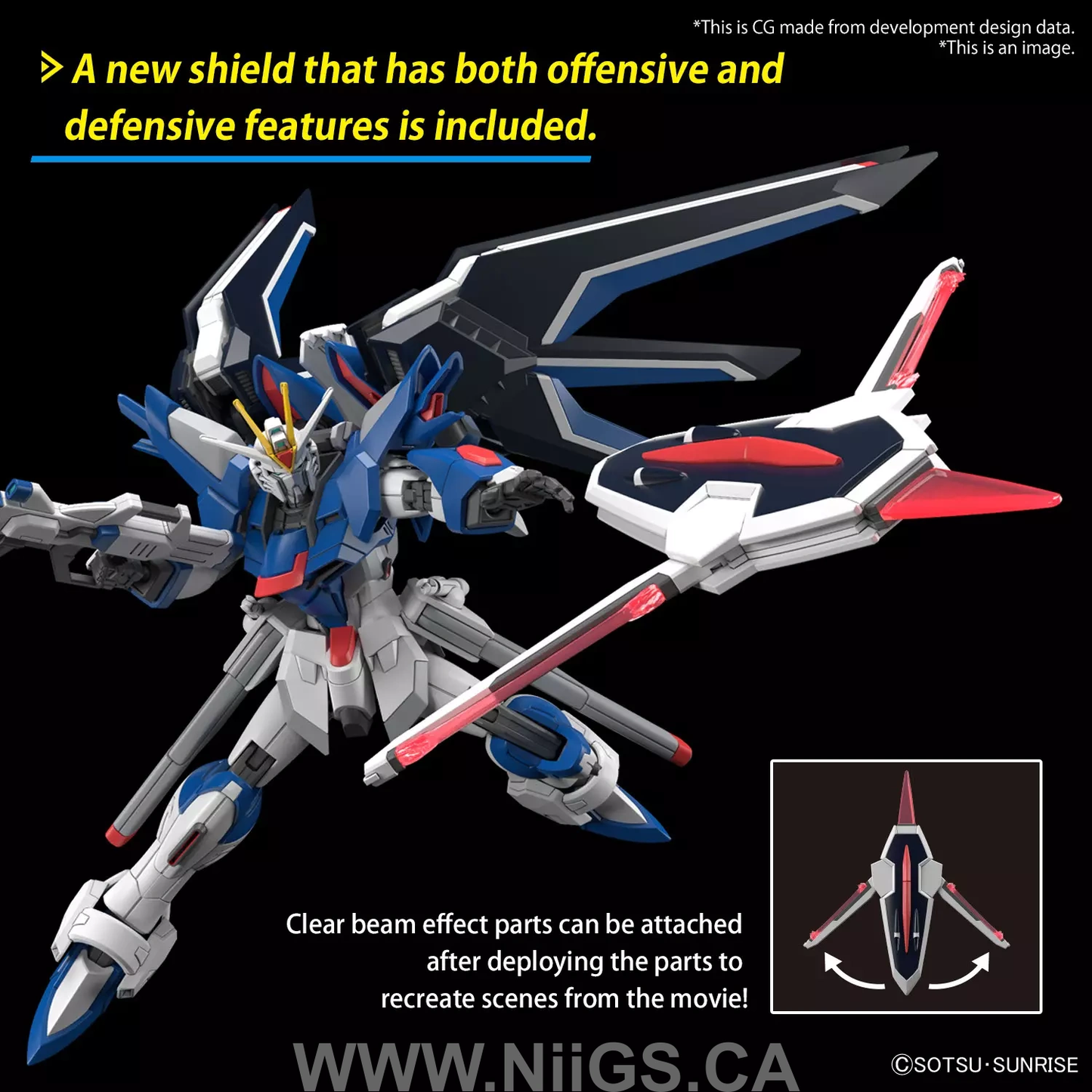 BANDAI Hobby HG 1/144 RISING FREEDOM GUNDAM