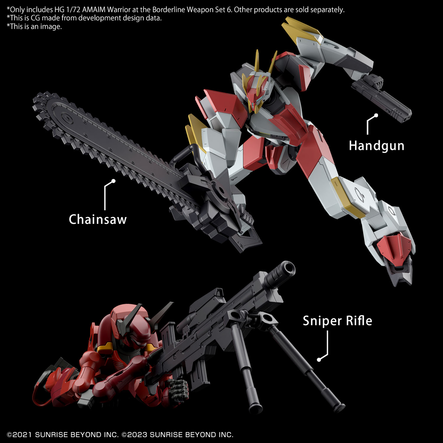 BANDAI HG 1/72 AMAIM Warrior at the Borderline Weapon Set 6