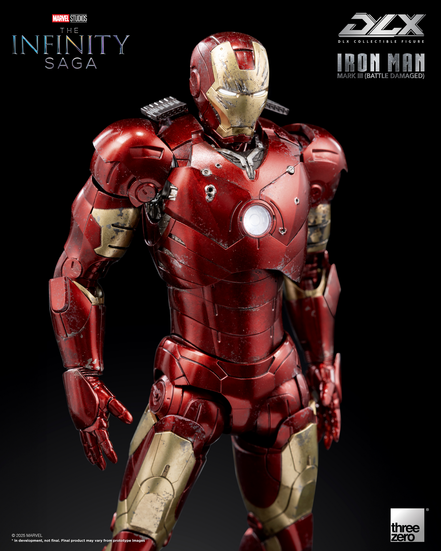 threezero Marvel Studios: The Infinity Saga DLX Iron Man Mark 3 (Battle Damaged)