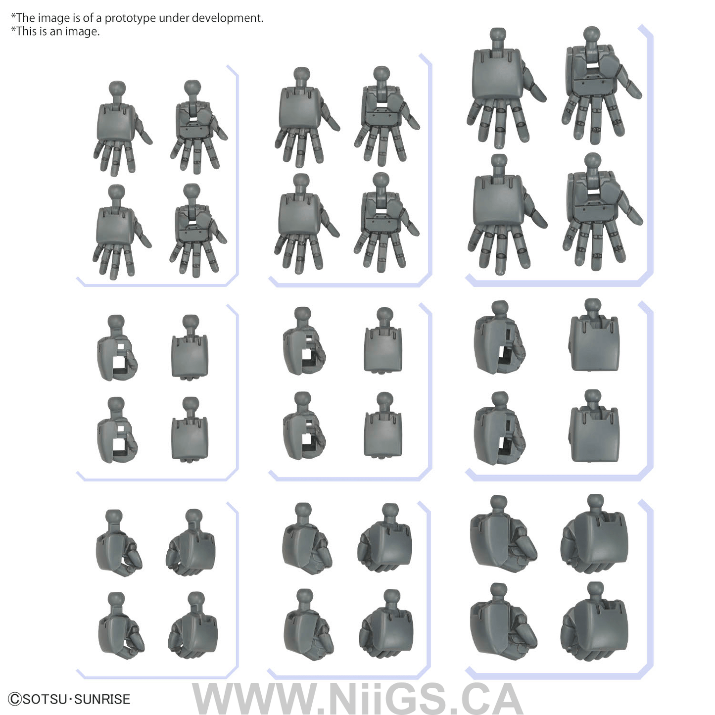 BANDAI Hobby OPTION PARTS SET GUNPLA 04 (BUILD HANDS ROUND)
