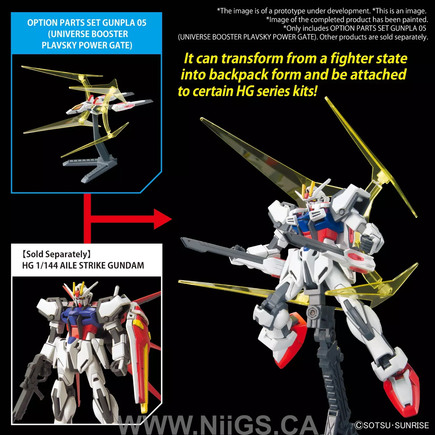 BANDAI Hobby OPTION PARTS SET GUNPLA 05 (UNIVERSE BOOSTER PLAVSKY POWER GATE)