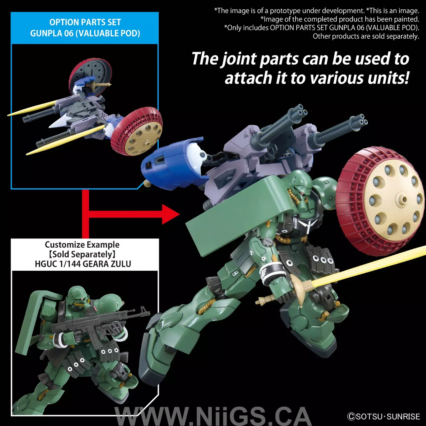 BANDAI Hobby OPTION PARTS SET GUNPLA 06 (VALUABLE POD)