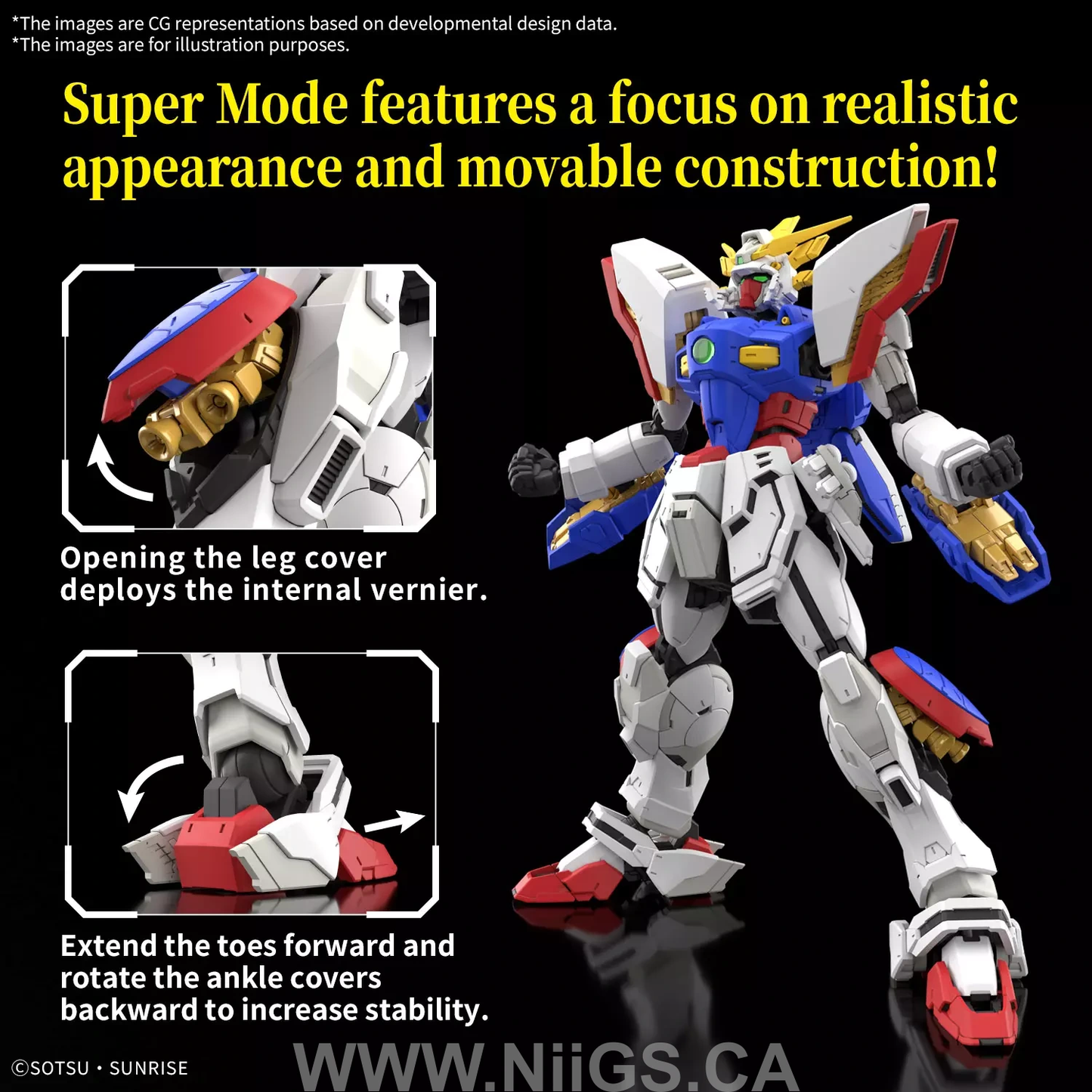 BANDAI HOBBY RG 1/144 SHINING GUNDAM