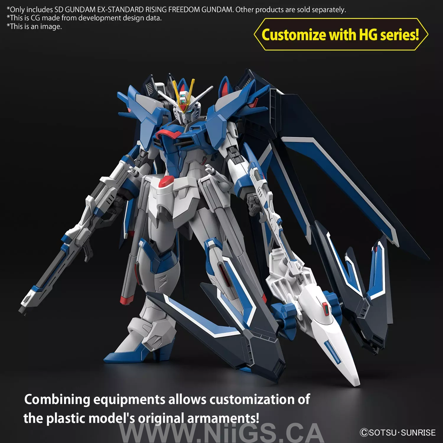 BANDAI SD GUNDAM EX-STANDARD RISING FREEDOM GUNDAM