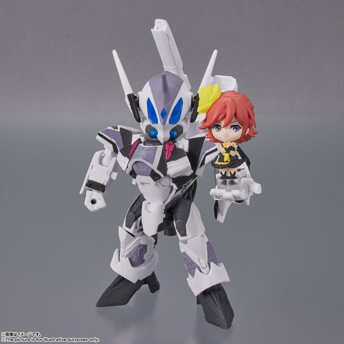 Bandai Spirits Tiny Session VF-31F Siegfried (Messer Ihlefeld use) with Kaname Buccaneer