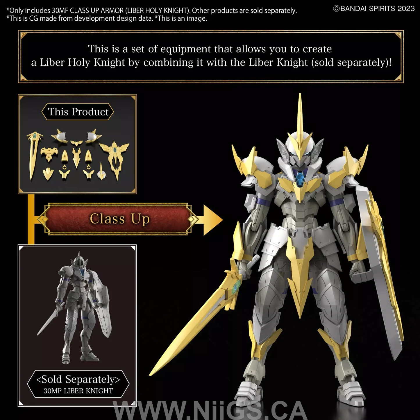 BANDAI Hobby 30MF CLASS UP ARMOR (LIBER HOLY KNIGHT)