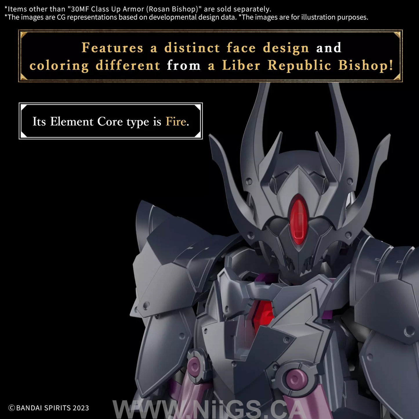 BANDAI HOBBY 30MF CLASS UP ARMOR (ROSAN BISHOP)