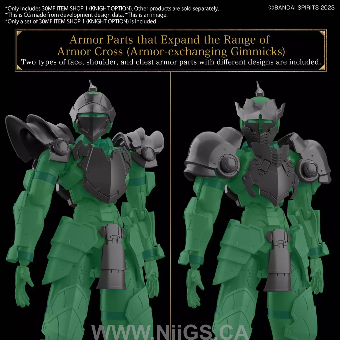 BANDAI Hobby 30MF ITEM SHOP 1 (KNIGHT OPTION)