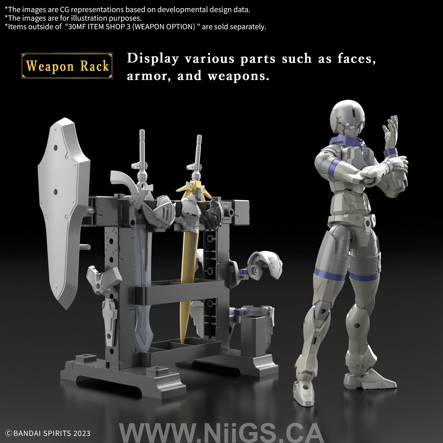 BANDAI HOBBY 30MF ITEM SHOP 3 (WEAPON OPTION)