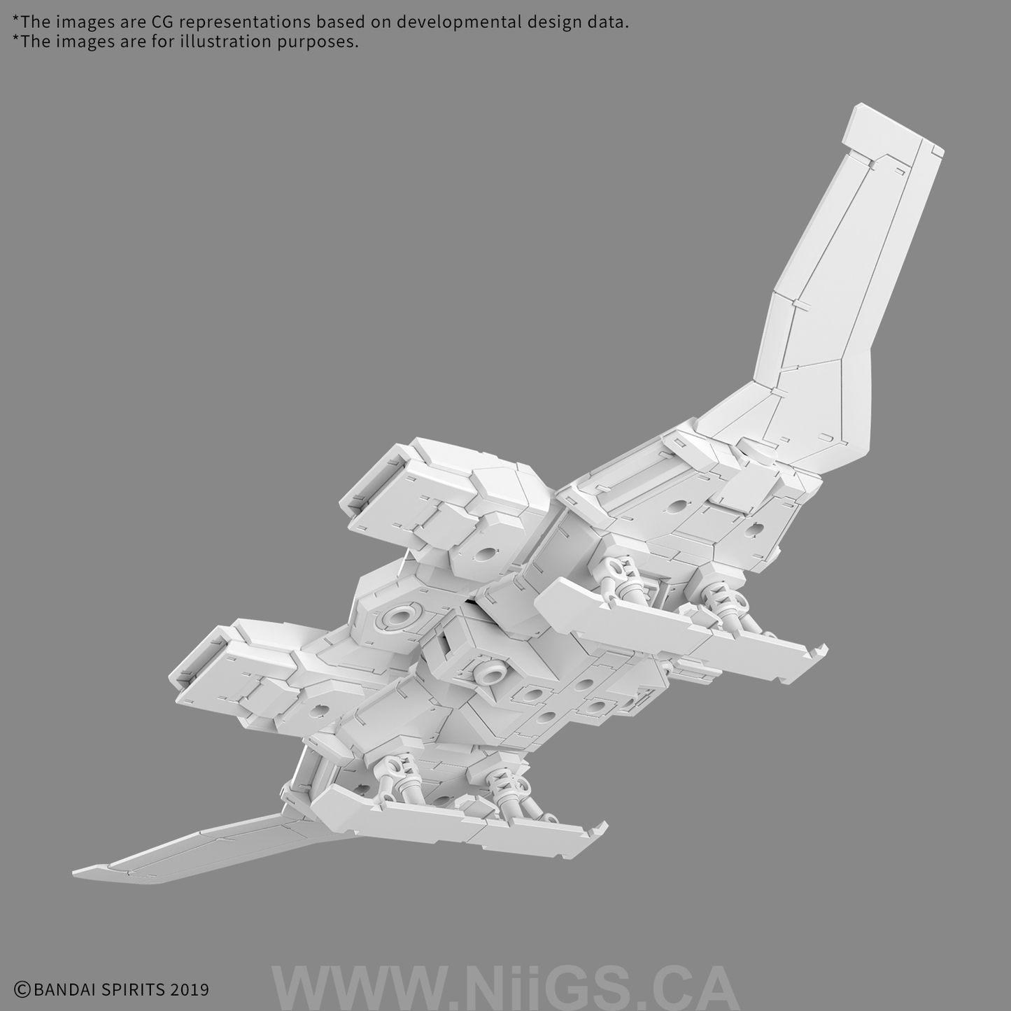BANDAI Hobby 30MM 1/144 Extended Armament Vehicle (WING MOBILE Ver.)