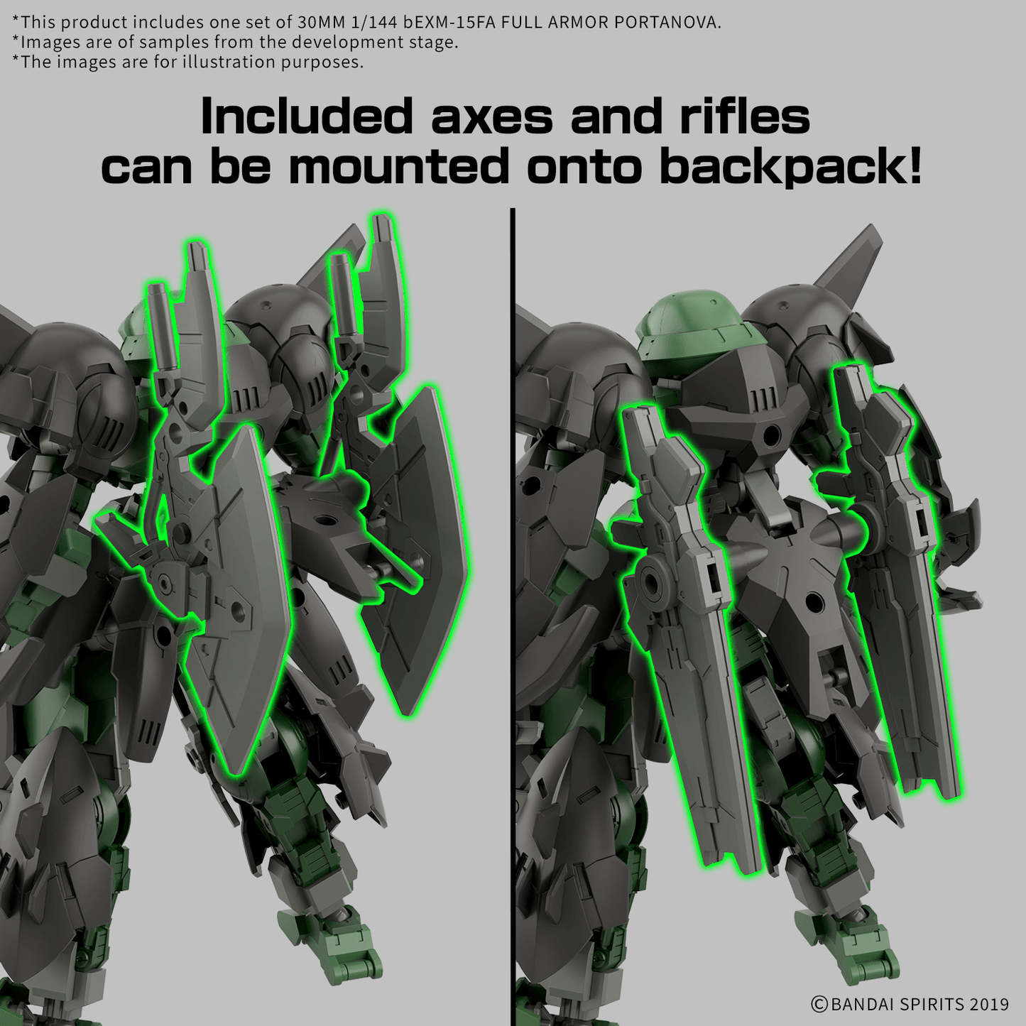 BANDAI HOBBY 30MM 1/144 bEXM-15FA FULL ARMOR PORTANOVA