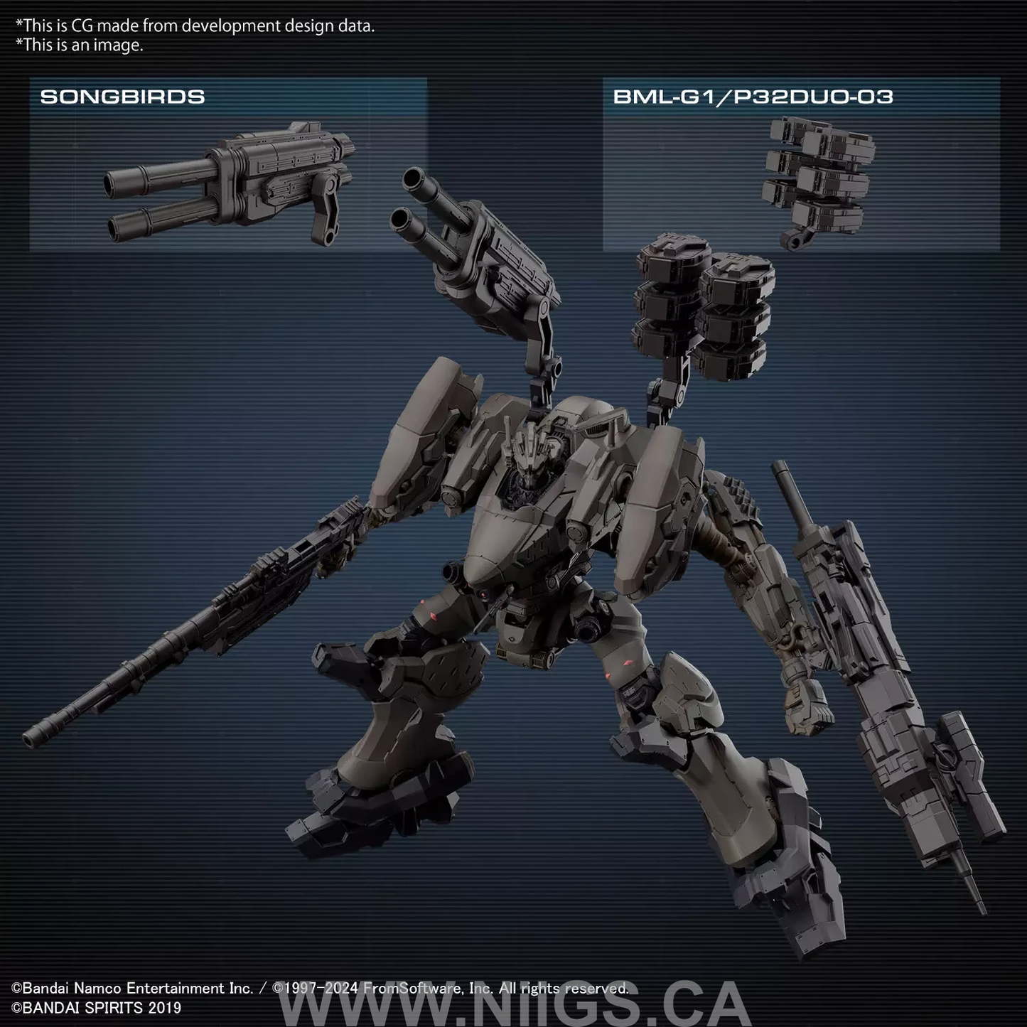 BANDAI Hobby 30MM ARMORED CORE Ⅵ FIRES OF RUBICON RaD CC-2000 ORBITER NIGHTFALL