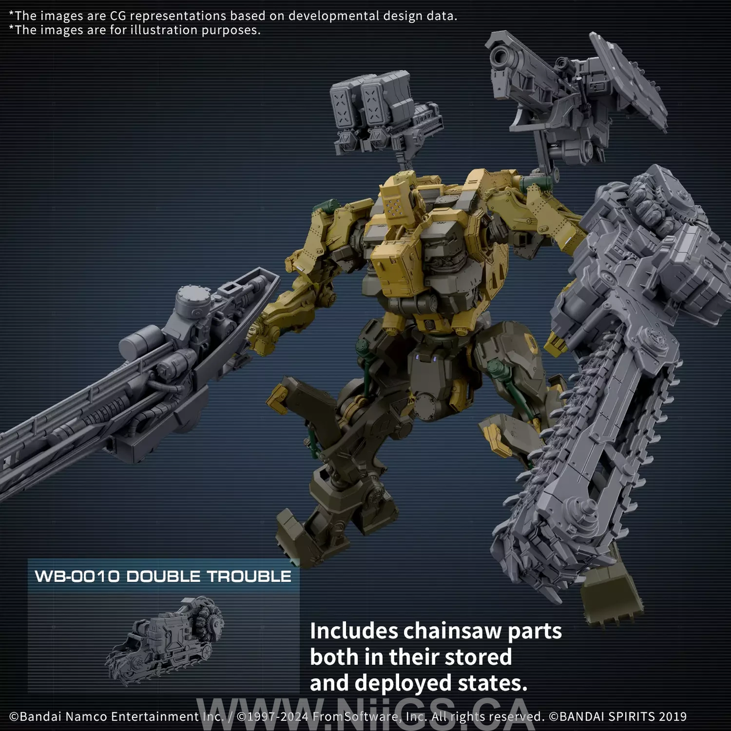 BANDAI HOBBY 30MM ARMORED CORE Ⅵ FIRES OF RUBICON RaD CC-3000 WRECKER MILK TOOTH