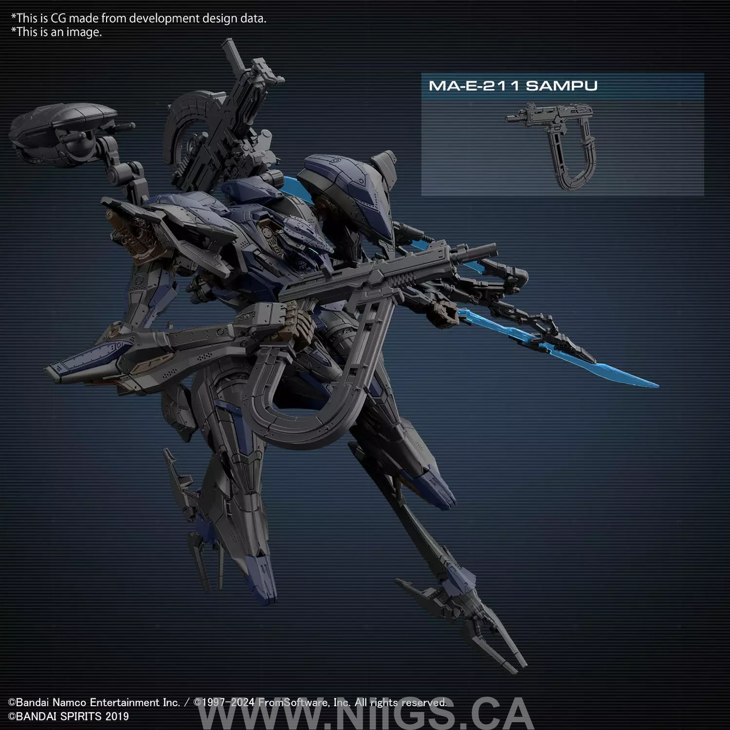 BANDAI Hobby 30MM ARMORED CORE Ⅵ FIRES OF RUBICON SCHNEIDER NACHTREIHER/40E STEEL HAZE