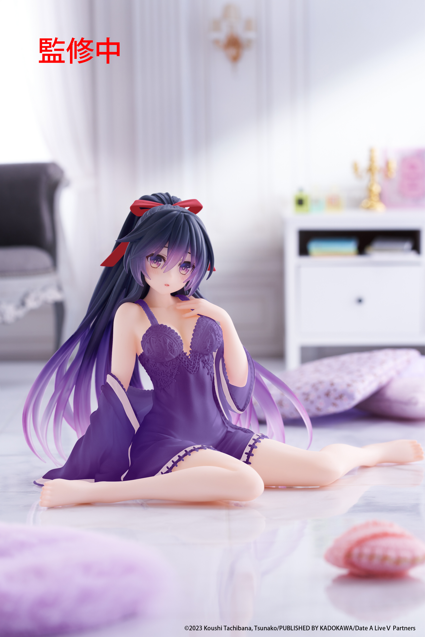 TAITO Date A Live V Desktop Cute Figure - Tohka Yatogami (Nightwear Ver.) Renewal