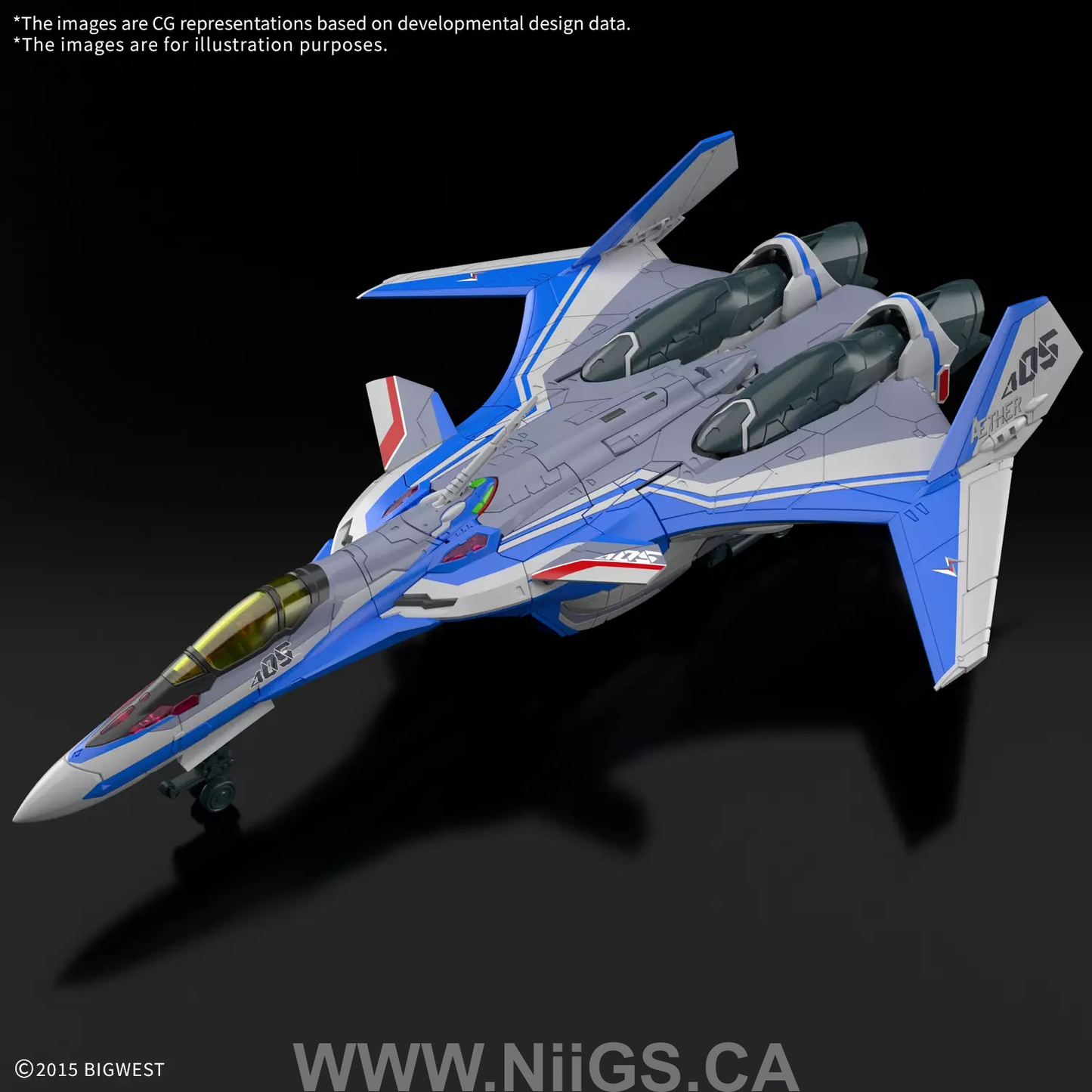 BANDAI HOBBY HG 1/100 VF-31J SIEGFRIED(HAYATE IMMELMANN USE) Deluxe Set