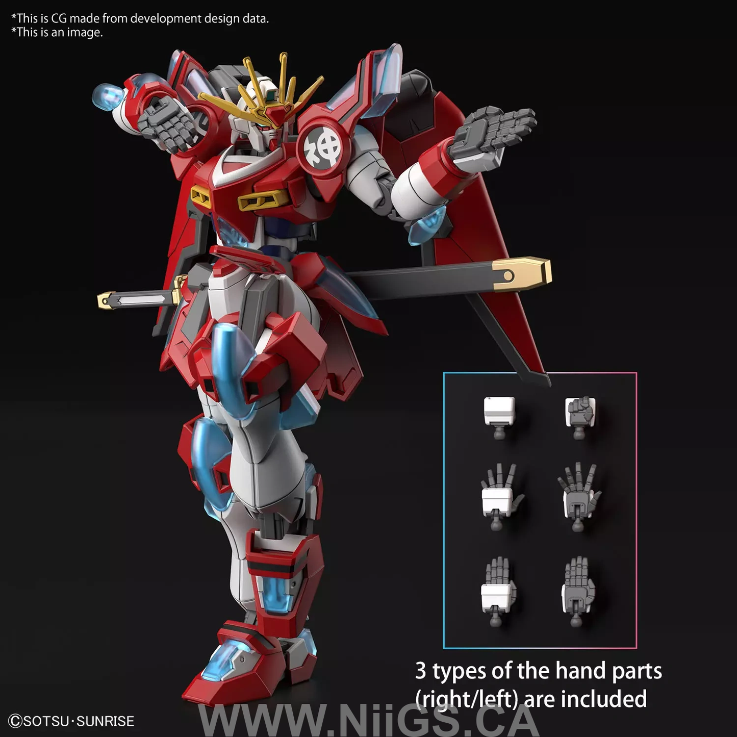 BANDAI HG 1/144 SHIN BURNING GUNDAM