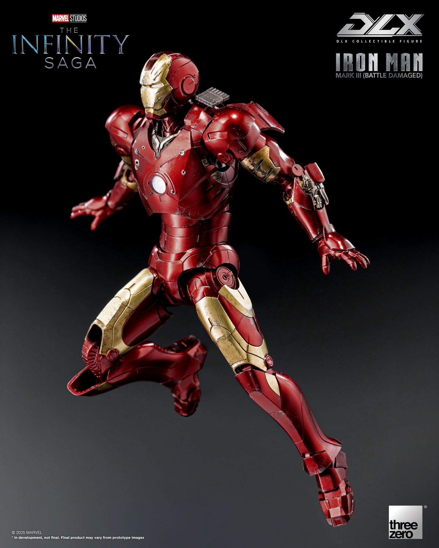 threezero Marvel Studios: The Infinity Saga DLX Iron Man Mark 3 (Battle Damaged)