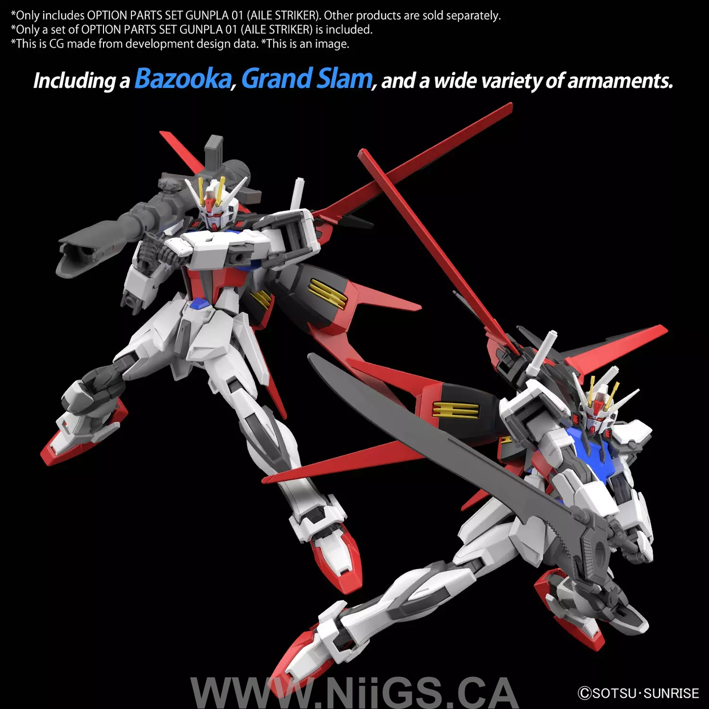 BANDAI HOBBY OPTION PARTS SET GUNPLA 01 (AILE STRIKER)