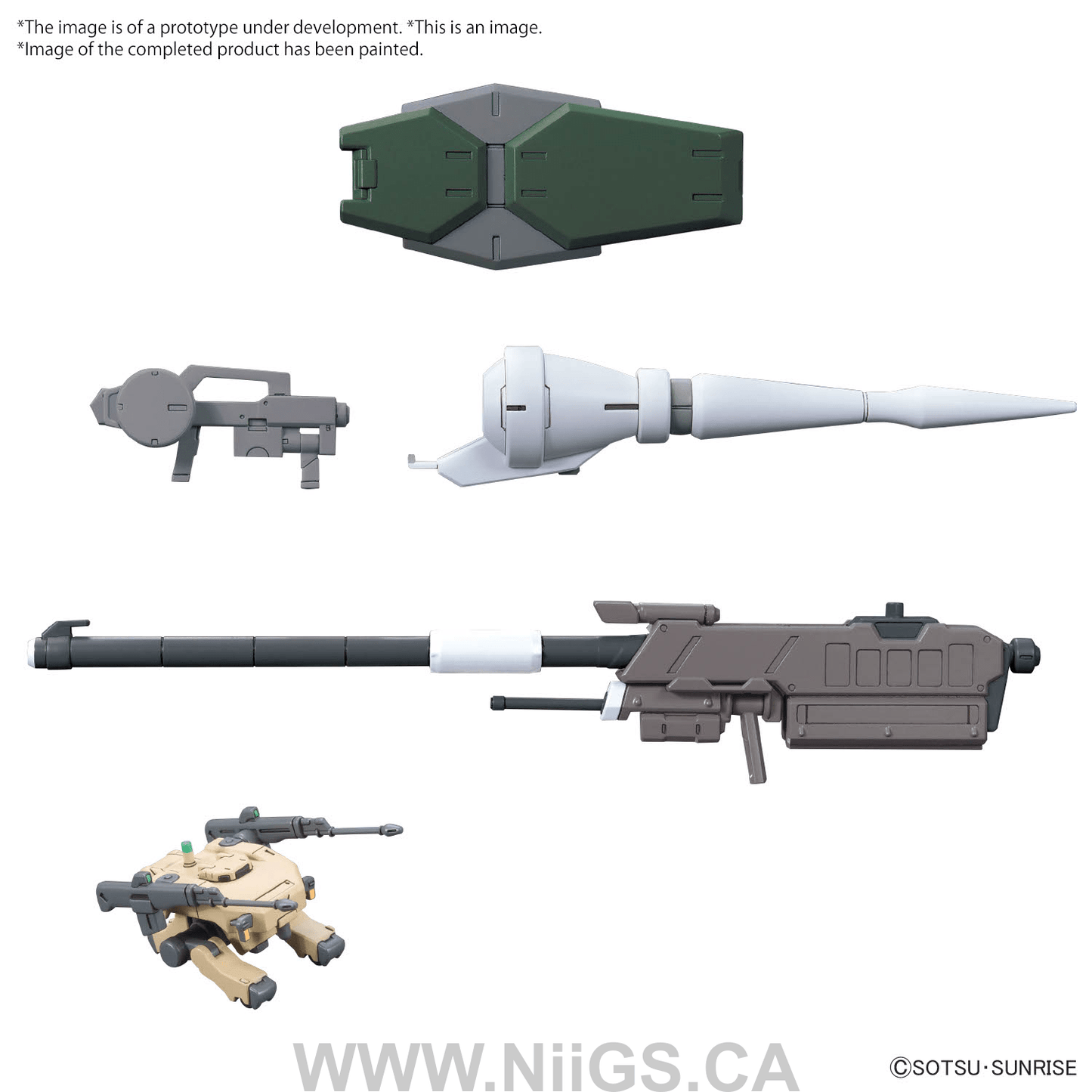 BANDAI Hobby OPTION PARTS SET GUNPLA 11 (SMOOTHBORE GUN FOR BARBATOS)