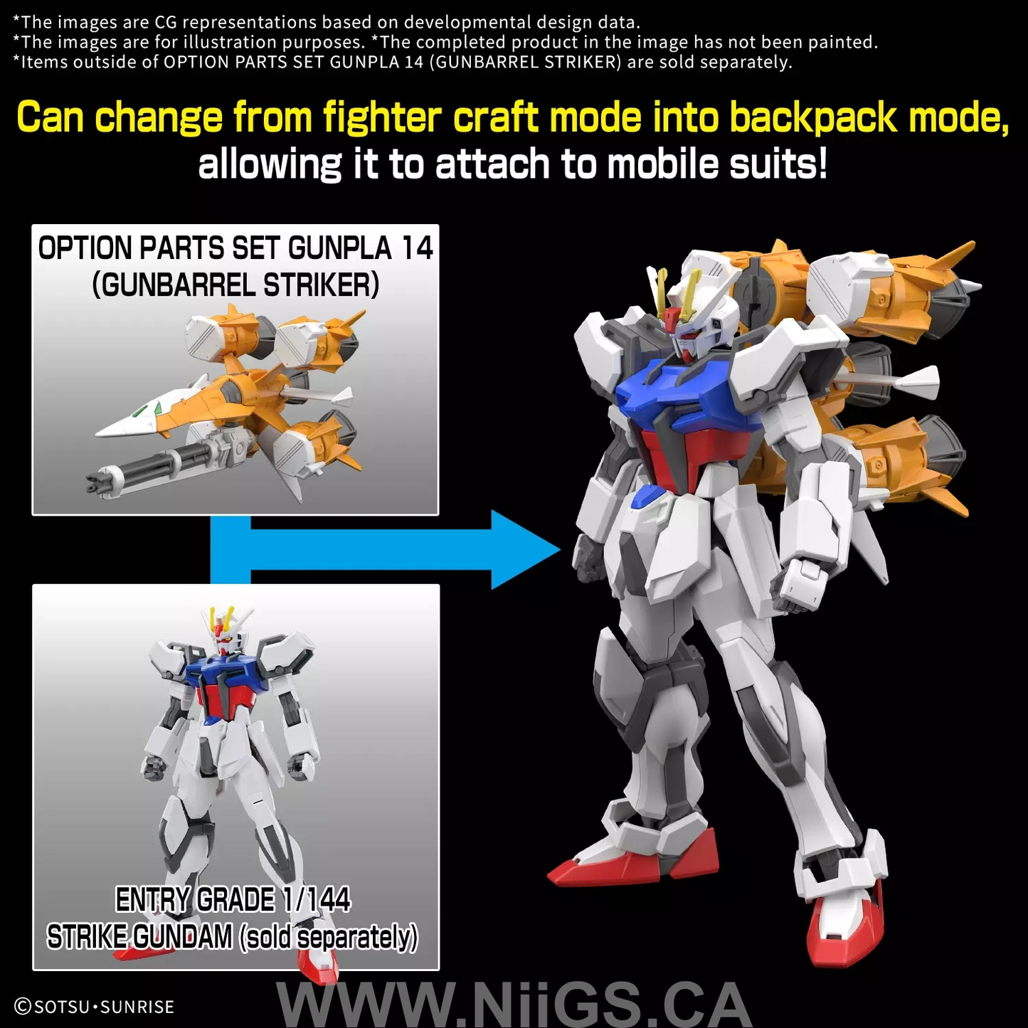 BANDAI Hobby OPTION PARTS SET GUNPLA 14 (GUNBARREL STRIKER)