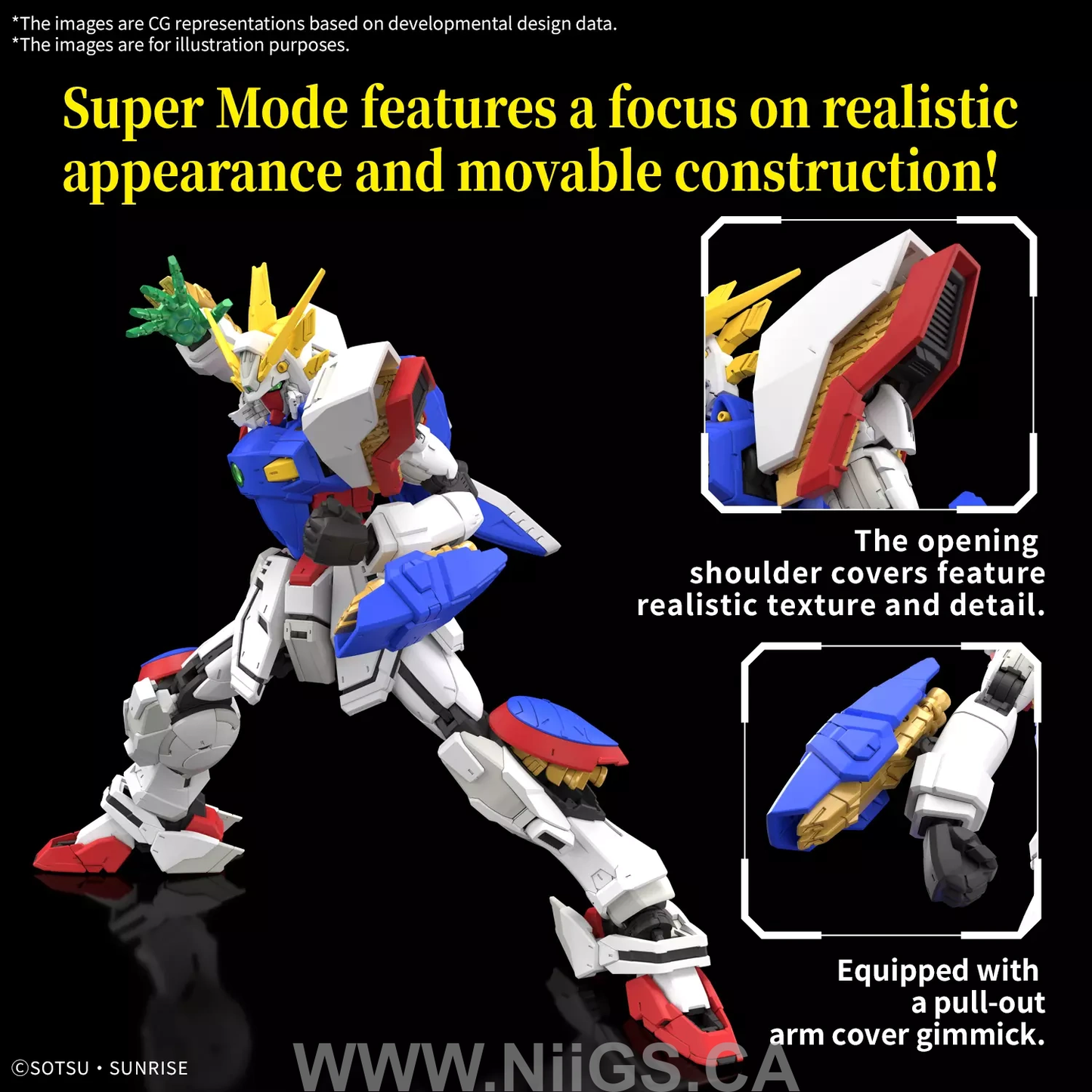 BANDAI HOBBY RG 1/144 SHINING GUNDAM