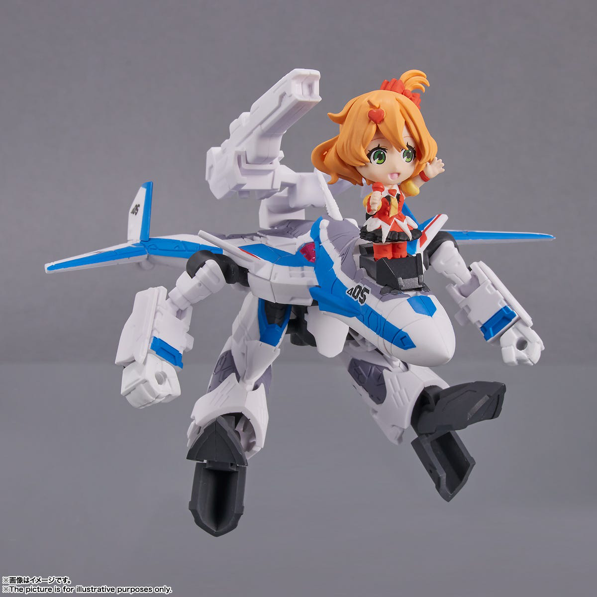 Bandai Spirits Tiny Session VF-31J Siegfried (Hayate Immelmann use) with Freyja Wion