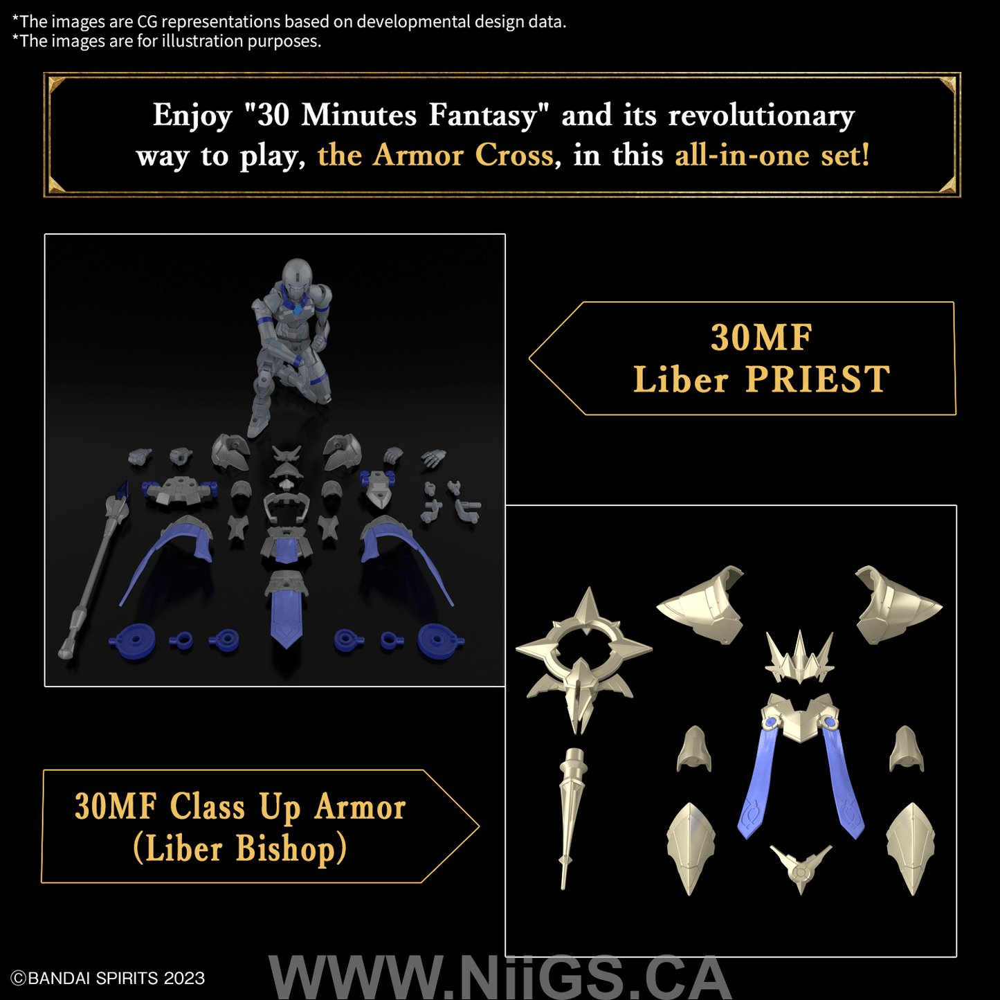 BANDAI Hobby 30MF CLASS UP ARMOR (LIBER BISHOP)