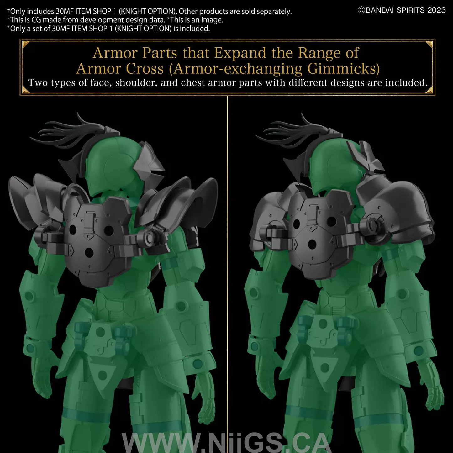 BANDAI Hobby 30MF ITEM SHOP 1 (KNIGHT OPTION)