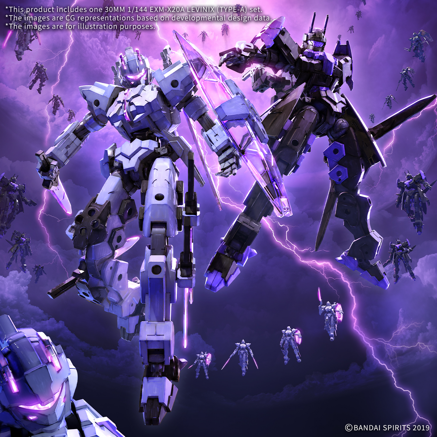 BANDAI HOBBY 30MM 1/144 EXM-X20A LEVINIX (TYPE-A)