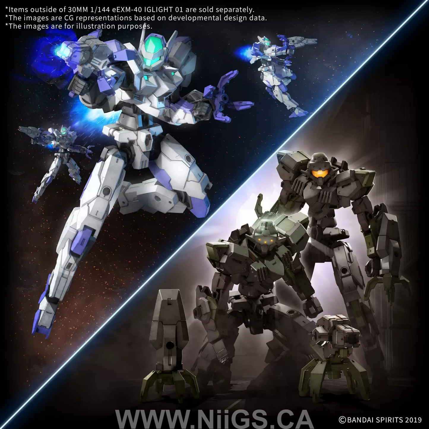 BANDAI HOBBY 30MM 1/144 eEXM-40 IGLIGHT 01