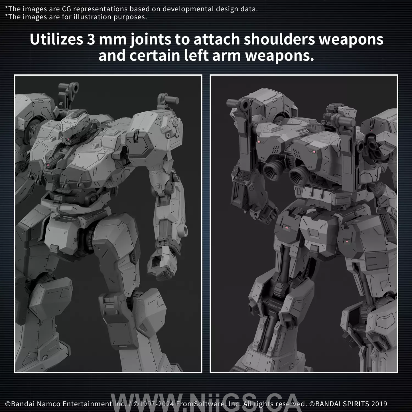 BANDAI HOBBY 30MM ARMORED CORE Ⅵ FIRES OF RUBICON BALAM INDUSTRIES BD-011 MELANDER