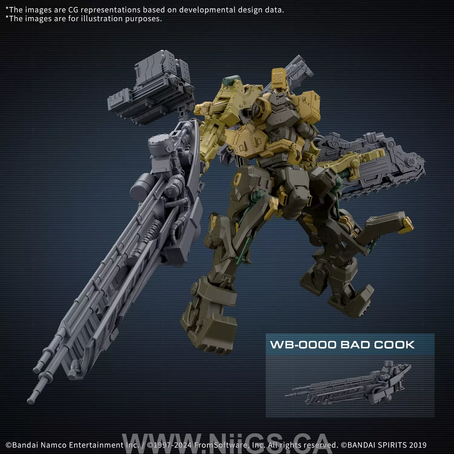 BANDAI HOBBY 30MM ARMORED CORE Ⅵ FIRES OF RUBICON RaD CC-3000 WRECKER MILK TOOTH