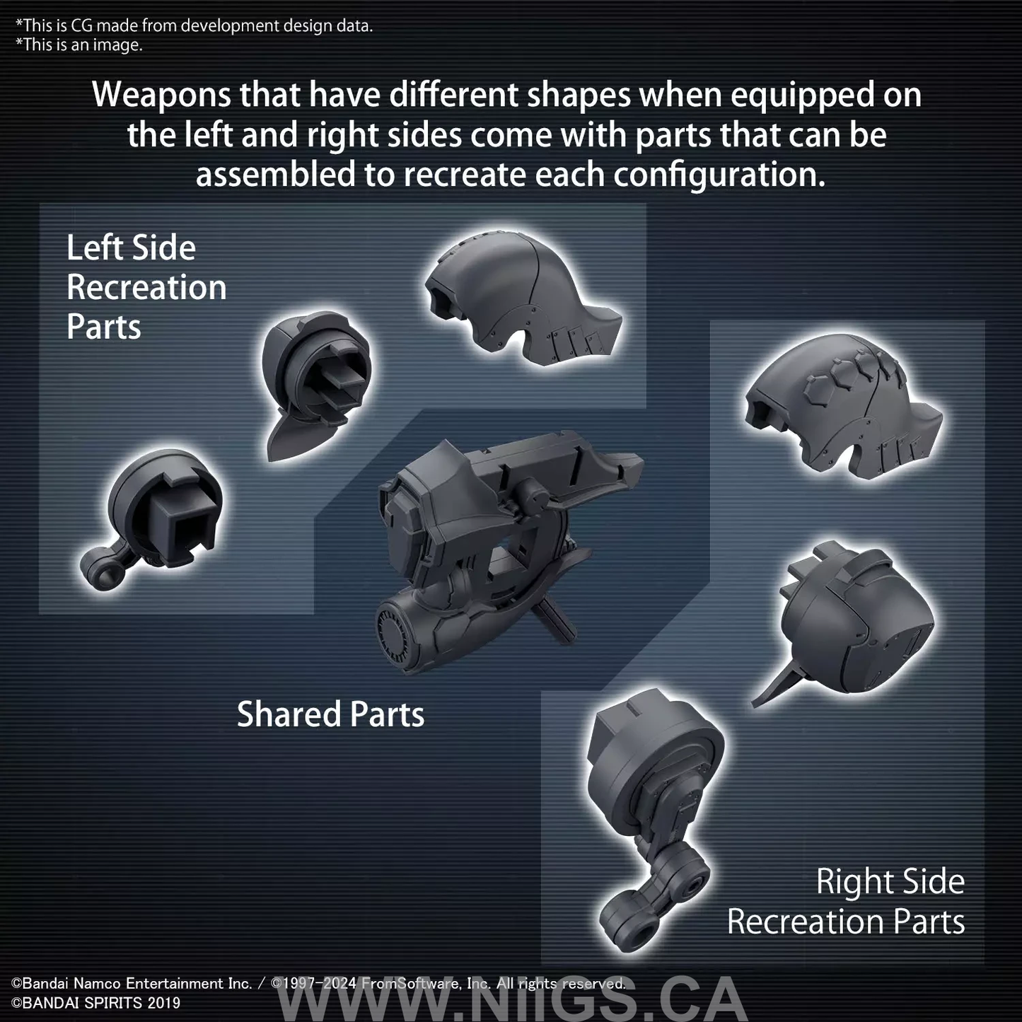 BANDAI Hobby 30MM OPTION PARTS SET ARMORED CORE Ⅵ FIRES OF RUBICON WEAPON SET 01