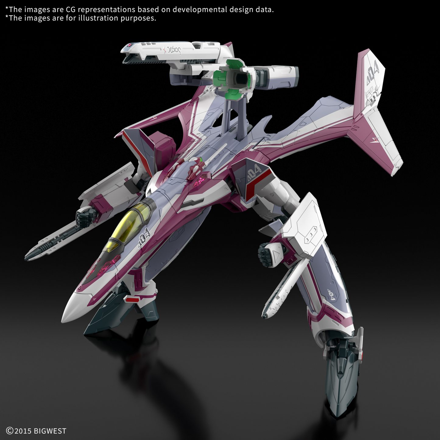 BANDAI HOBBY HG 1/100 VF-31C SIEGFRIED (MIRAGE FARINA JENIUS USE) Deluxe Set