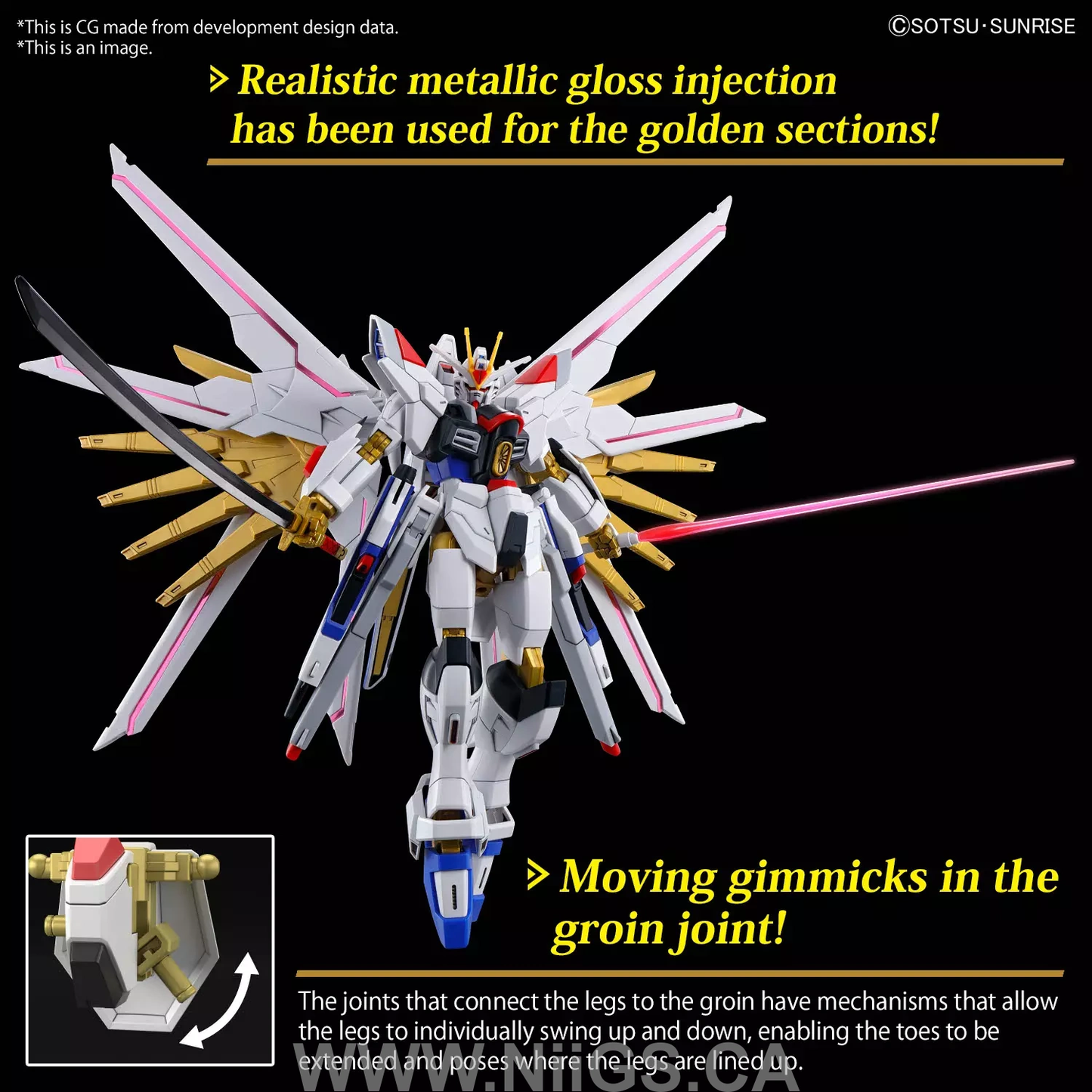 BANDAI HOBBY HG 1/144 MIGHTY STRIKE FREEDOM GUNDAM