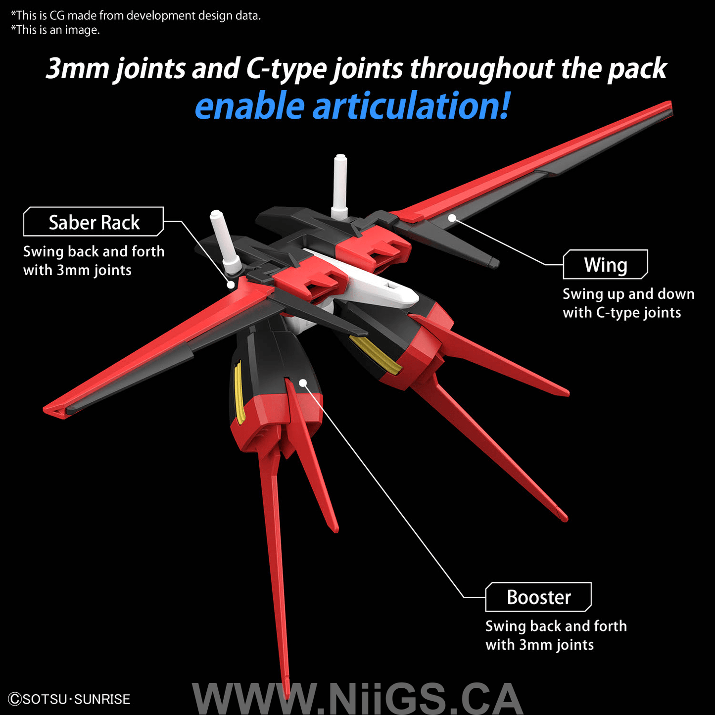 BANDAI HOBBY OPTION PARTS SET GUNPLA 01 (AILE STRIKER)
