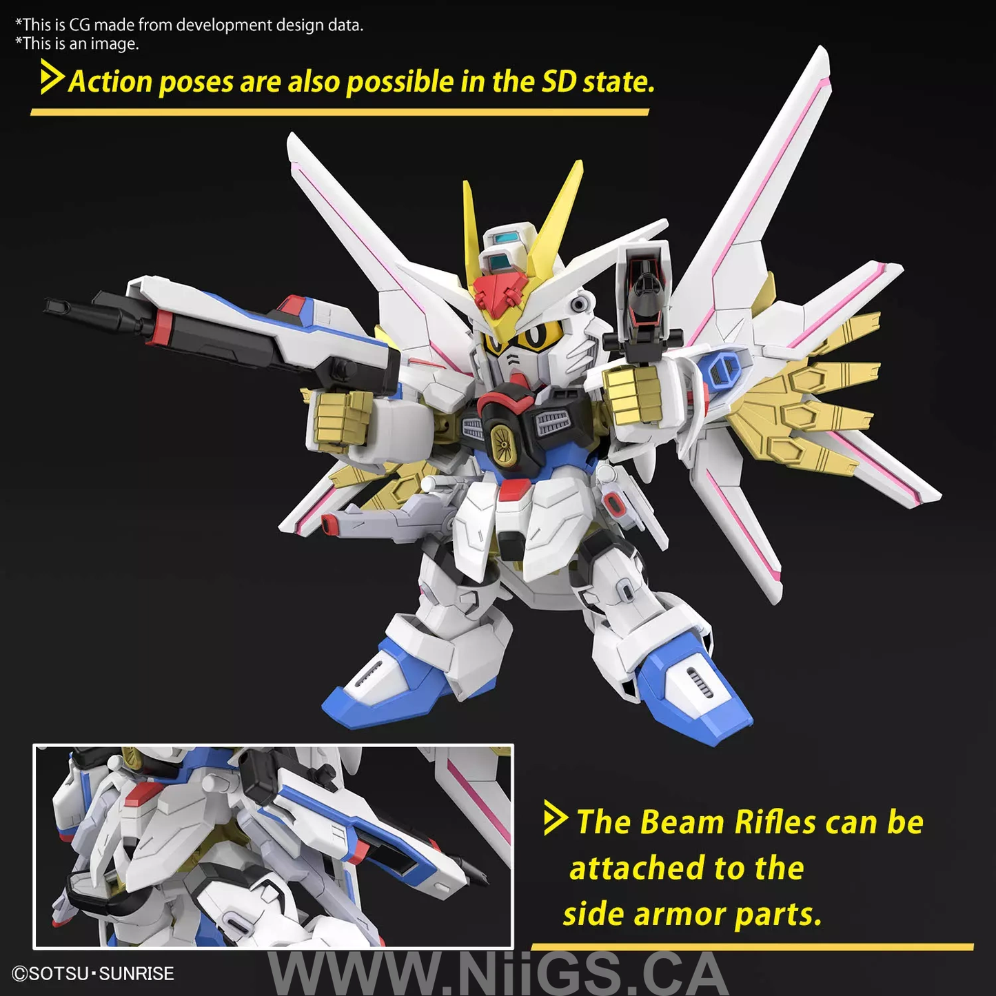 BANDAI Hobby SD GUNDAM CROSS SILHOUETTE MIGHTY STRIKE FREEDOM GUNDAM