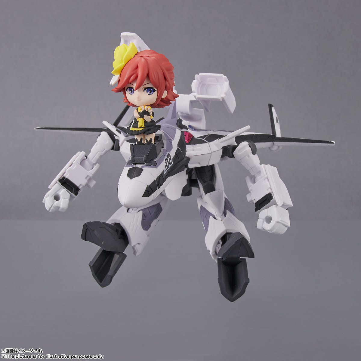 Bandai Spirits Tiny Session VF-31F Siegfried (Messer Ihlefeld use) with Kaname Buccaneer